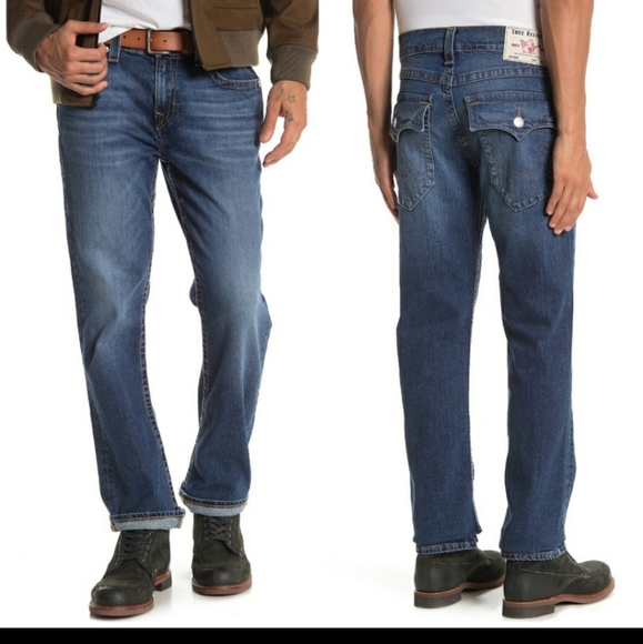 True Religion Ricky Relaxed Straight Jeans W34